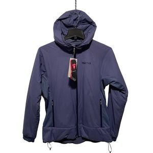 MARMOT Women's Novus LT Hybrid Hooded Jacket, Blue large